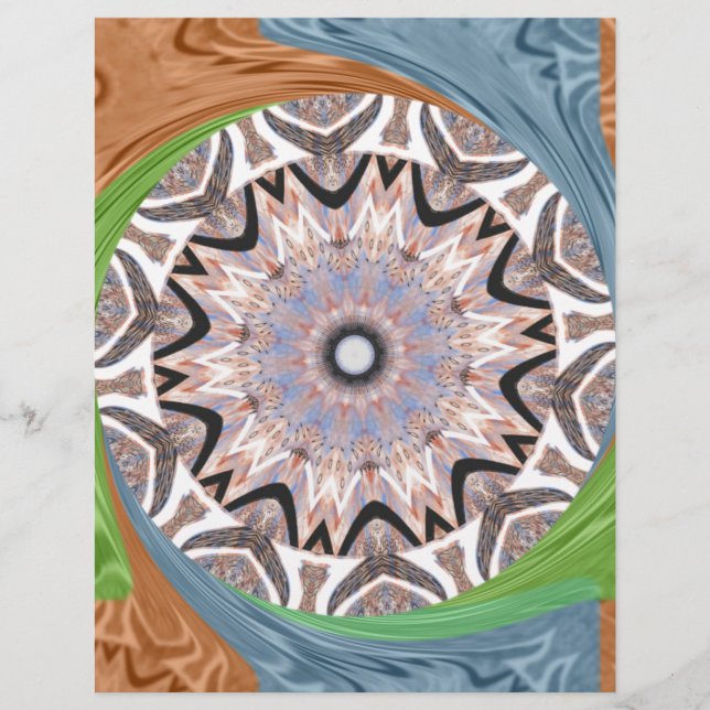 アフリカ・アジア伝統的の神経質なパターン (正面)