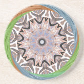 アフリカ・アジア伝統的の神経質なパターン コースター (正面)