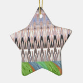 アフリカ アジア 伝統的なパターン セラミックオーナメント (左)