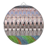 アフリカ アジア 伝統的なパターン ダーツボード (正面)