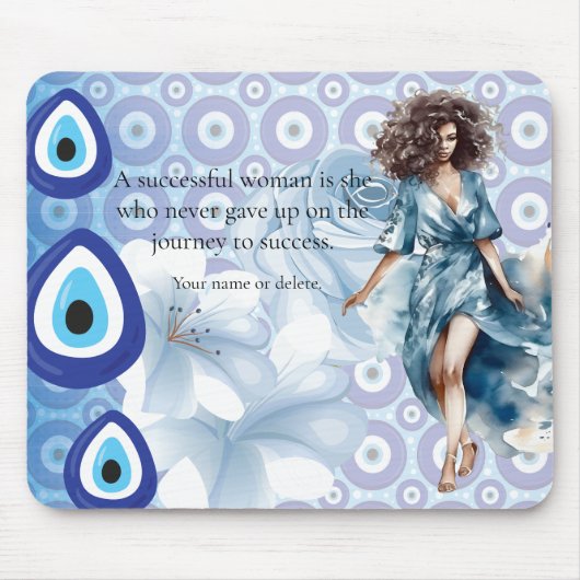 アフリカ・アメリカン・レディ・ボスの成功 マウスパッド (正面)