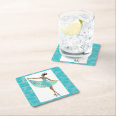 「アフリカ+アメリカ+ディヴァ」 スクエアペーパーコースター (インサイチュ)