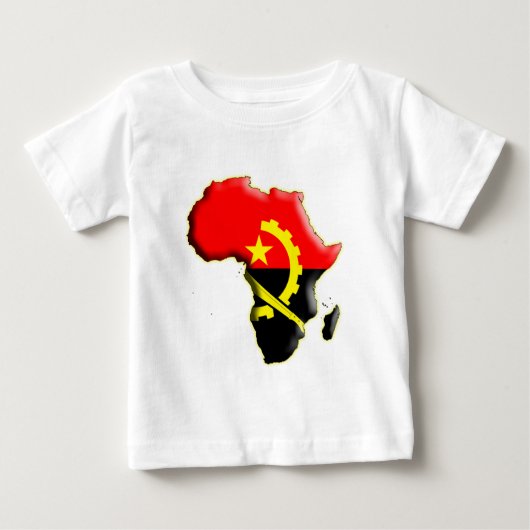 アフリカ:アンゴラ ベビーTシャツ (正面)