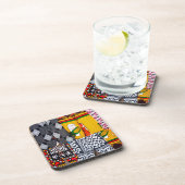 アフリカ、アンゴラ、ベングエラ。明るい色のズボン コースター (右側)