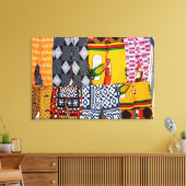 アフリカ、アンゴラ、ベンゲラ。明るい色のパンツ キャンバスプリント (インサイチュ (リビング))