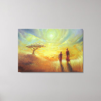 アフリカ – アーティスト： Smeet K. Gusani キャンバスプリント