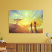 アフリカ – アーティスト： Smeet K. Gusani キャンバスプリント (インサイチュ (リビング))