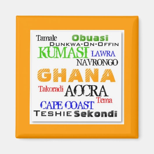 アフリカ_アーバンカスタムク マグネット (正面)