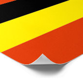 アフリカ：ウガンダ国旗、 ポスター (角)