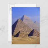 アフリカ、エジプト、カイロ、ギザ。ピラミッド素晴らし形 ポストカード (正面/裏面)