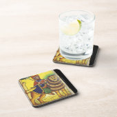 アフリカ、エチオピア。〜の獅子像 コースター (右側)