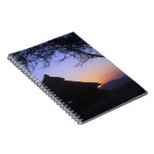 アフリカ、エチオピア、オモ川地域、夕日 ノートブック (右側)