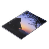 アフリカ、エチオピア、オモ川地域、夕日 ノートブック (左側)