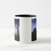 アフリカ、エチオピア、オモ川地域、夕日 マグカップ (中央)