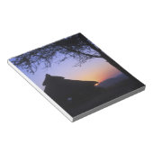 アフリカ、エチオピア、オモ川地域、夕焼け ノートパッド (アングル)