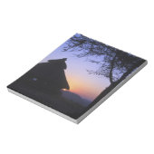 アフリカ、エチオピア、オモ川地域、夕焼け ノートパッド (回転)