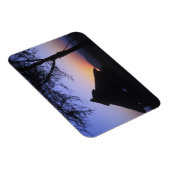 アフリカ、エチオピア、オモ川地域、夕焼け マグネット (右側)