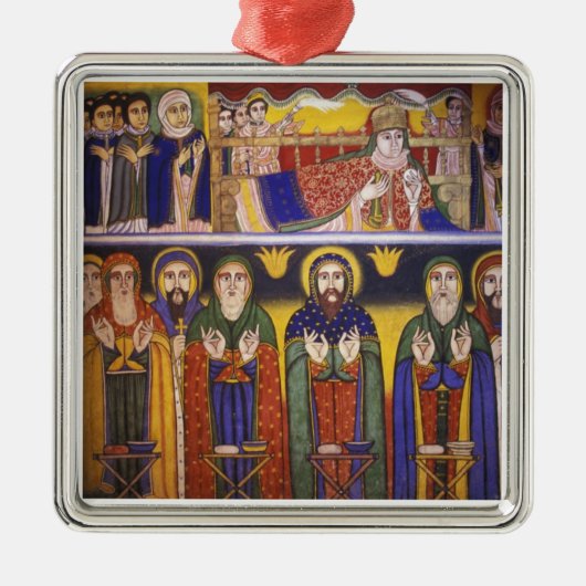 アフリカ、エチオピア。使徒と メタルオーナメント (正面)