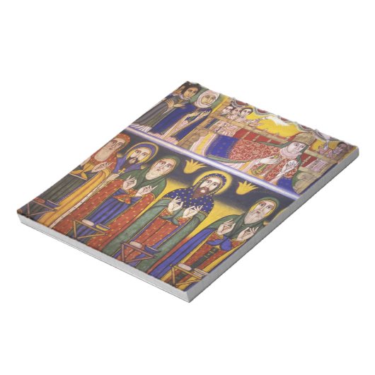 アフリカ、エチオピア。使徒や使徒を描いたアートワーク ノートパッド (回転)