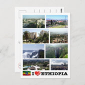 アフリカ – エチオピア – 私の愛 –  ポストカード (正面/裏面)