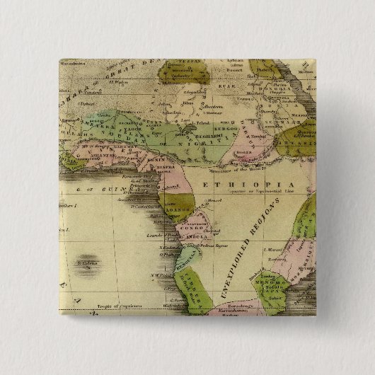 アフリカ·オルニー·マップ 缶バッジ (正面)