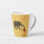 アフリカ カフェラテマグ (右アングル)