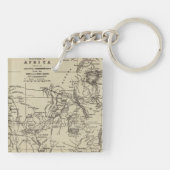 アフリカ|カメロンのルートの地図の部分 キーホルダー (裏面)