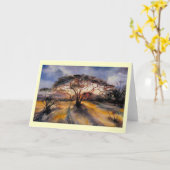 アフリカ カード (黄色い花)