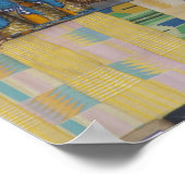 アフリカ、ガーナ、アクラ。アクラテキスタイル&手工芸品 ポスター (角)