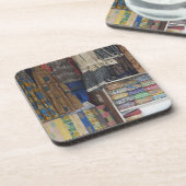 アフリカ、ガーナ、アクラ。アクラ·テキスタイル·アンド·ハンディクラフト コースター (左側)