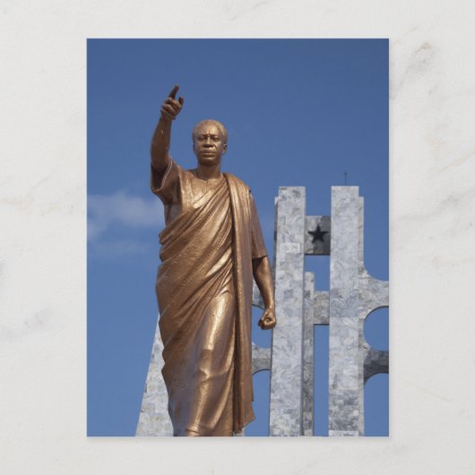 アフリカ、ガーナ、アクラ。ヌクルマ陵、最終 ポストカード (正面)