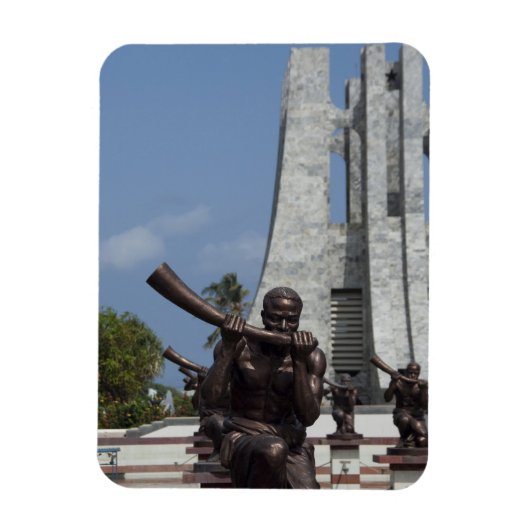 アフリカ、ガーナ、アクラ。ンクルマ霊廟、ファイナル2 マグネット (縦)