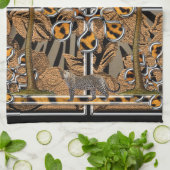 アフリカ キッチンタオル (折り畳み)