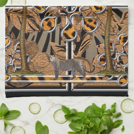 アフリカ キッチンタオル (折り畳み)