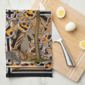 アフリカ キッチンタオル (四つ折り)