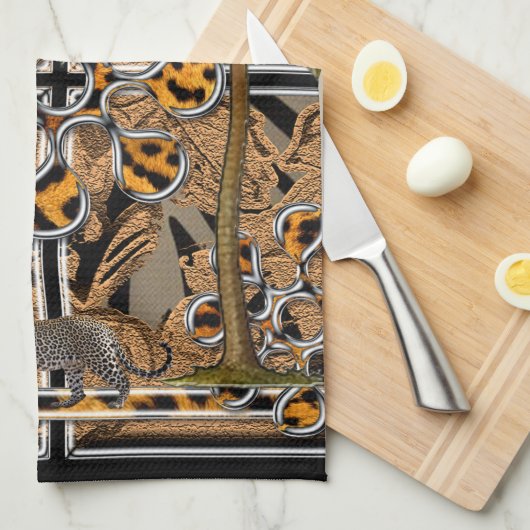 アフリカ キッチンタオル (四つ折り)