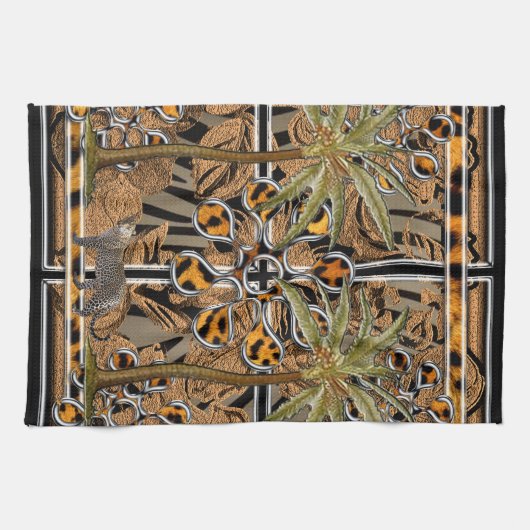 アフリカ キッチンタオル (横)