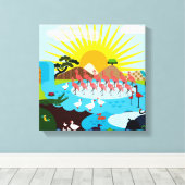 アフリカ キャンバスプリント (インサイチュ (ウッドフロア))