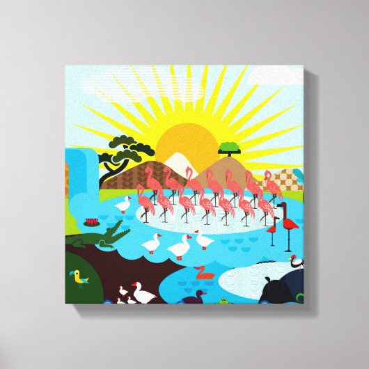 アフリカ キャンバスプリント (正面)