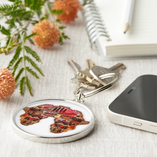 アフリカ キーホルダー (側面)