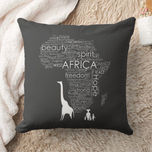アフリカ クッション (ブランケット)