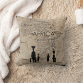 アフリカ クッション (ブランケット)