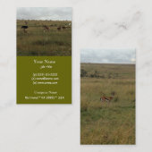 アフリカ・ケニア野生動物 名刺 (正面/裏面)