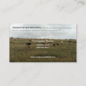 アフリカ・ケニア野生動物 名刺 (裏面)