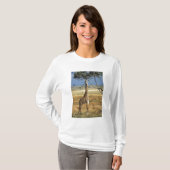 アフリカ ケニア アンボセリ国立公園 ミシオカメネコ Tシャツ (正面フル)