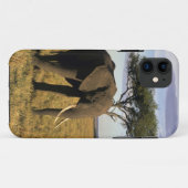アフリカ ケニア マサイマラ アフリカゾウが Case-Mate iPhoneケース (裏面(横))