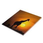 アフリカ、ケニア、マサイマラ。キリン タイル (側面)