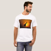 アフリカ ケニア マサイマラ キリン Tシャツ (正面フル)