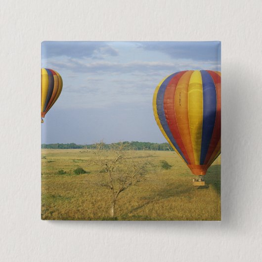 アフリカ、ケニア、マサイ·マラ国立保護区 缶バッジ (正面)