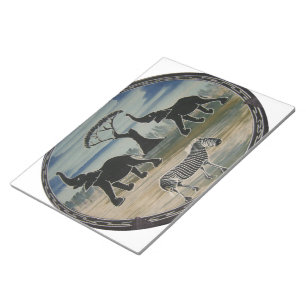 アフリカ・ケニヤ美しいエレガント野生生物 ノートパッド